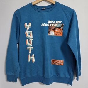 LCW Kids Crew Neck Printed Long Sleeve Boys' Sweatshirt, sz 11-12 Y